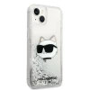 Чехол Karl Lagerfeld Glitter Choupette Head для iPhone 14 Silver (KLHCP14SLNCHCS)