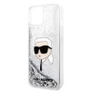 Чохол Karl Lagerfeld Glitter Karl Head для iPhone 14 Silver (KLHCP14SLNKHCH)