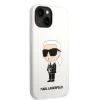 Чохол Karl Lagerfeld Silicone Ikonik для iPhone 14 White (KLHCP14SSNIKBCH)