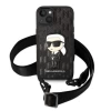 Чохол Karl Lagerfeld Monogram Ikonik Patch для iPhone 14 Black (KLHCP14SSTKMK)