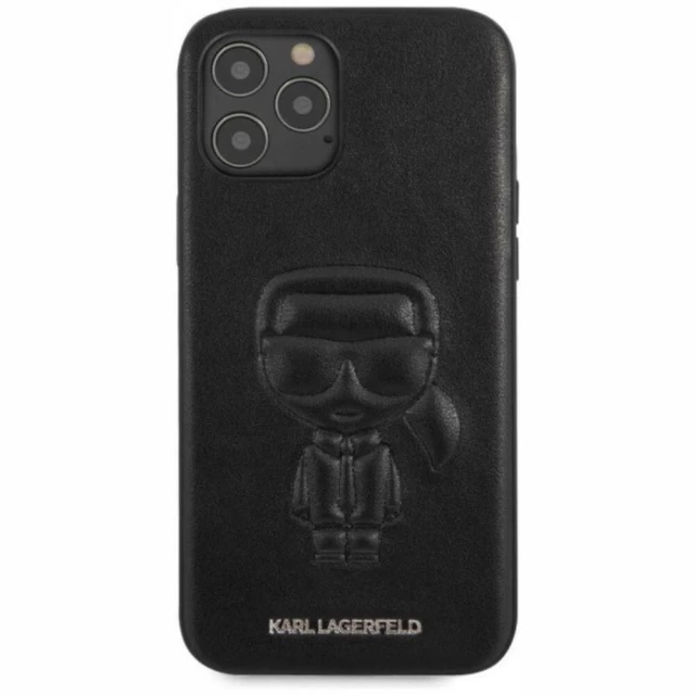 Чехол Karl Lagerfeld Karl Ikonik Outline для iPhone 12 Pro Max Black (KLHCP12LPCUIKBK)