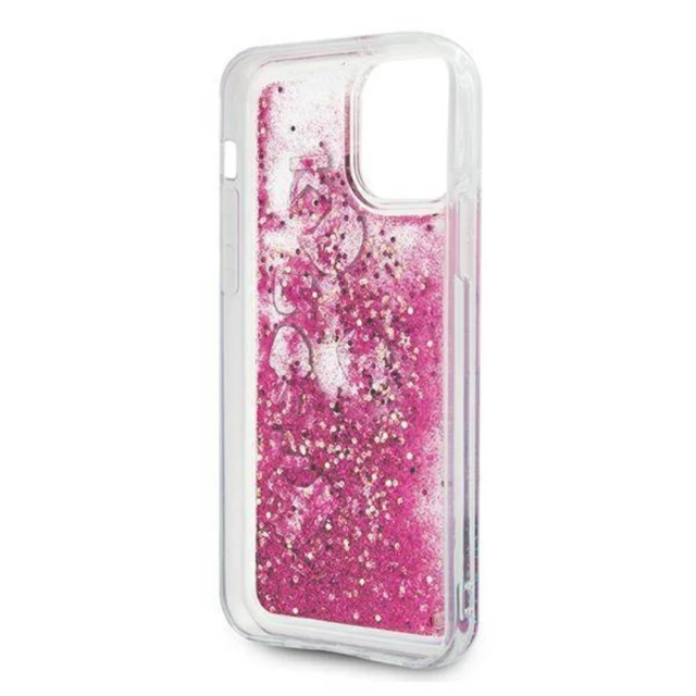 Чехол Karl Lagerfeld Glitter Charms для iPhone 12 Pro Max Pink (KLHCP12LROPI)