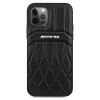 Чехол Mercedes для iPhone 12 | 12 Pro Max Leather Curved Lines Black (AMHCP12MOSDBK)