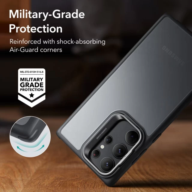 Чохол ESR Kickstand для Samsung Galaxy S23 Ultra Clear/Black (4894240175958)