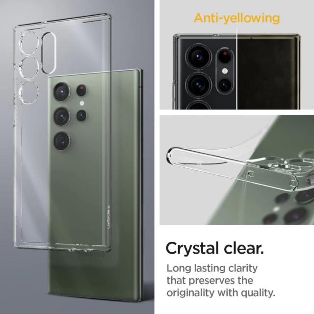 Чехол Spigen Liquid Crystal для Samsung Galaxy S23 Ultra Crystal Clear (ACS05610)