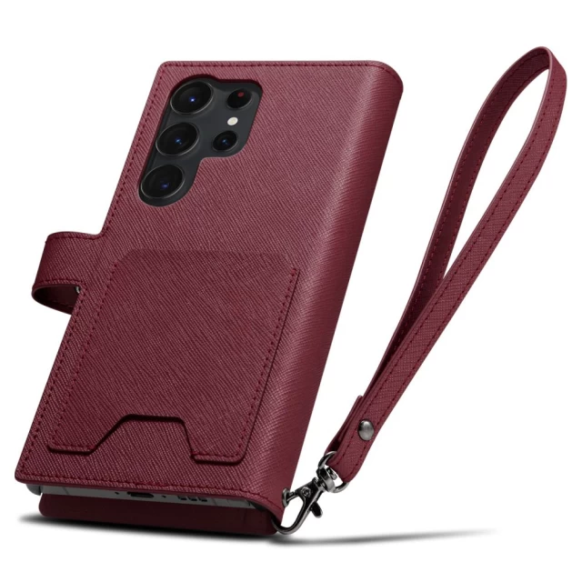 Чохол Spigen Wallet S Plus для Samsung Galaxy S23 Ultra Burgundy (ACS05630)