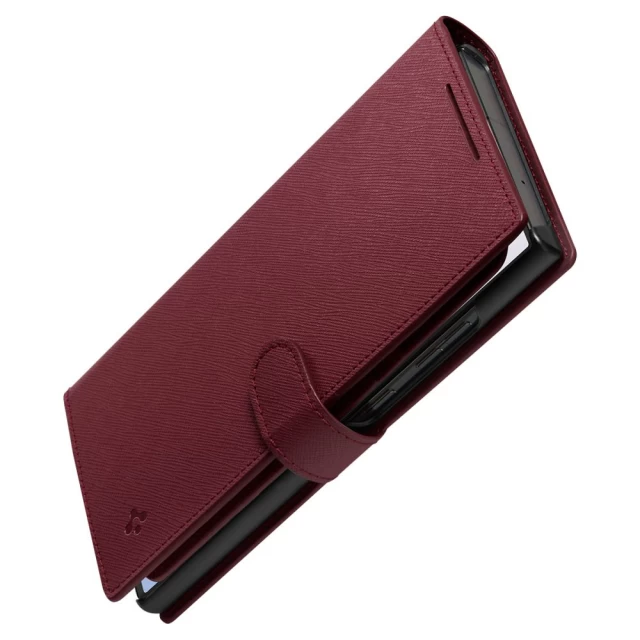 Чехол Spigen Wallet S Plus для Samsung Galaxy S23 Ultra Burgundy (ACS05630)