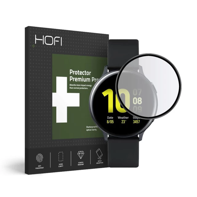 Защитное стекло Hofi Hybrid Glass для Galaxy Watch Active 2 44 mm Black (5906735416190)