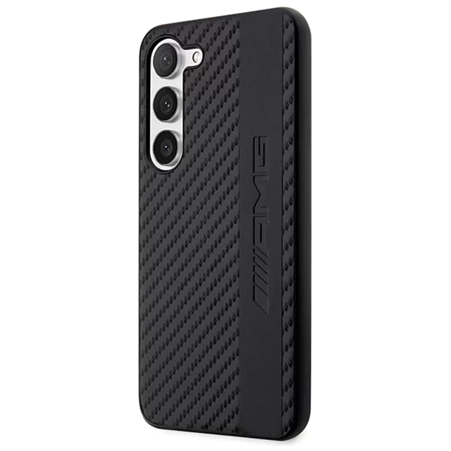 Чохол Mercedes для Samsung Galaxy S23 Plus S916 Carbon Stripe&Embossed Black (AMHCS23MBLSCA)