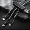 Кабель Dux Ducis K-ONE 3in1 Series USB to Micro-USB | Lightning | USB-C 1.2 m Black (6934913092859)