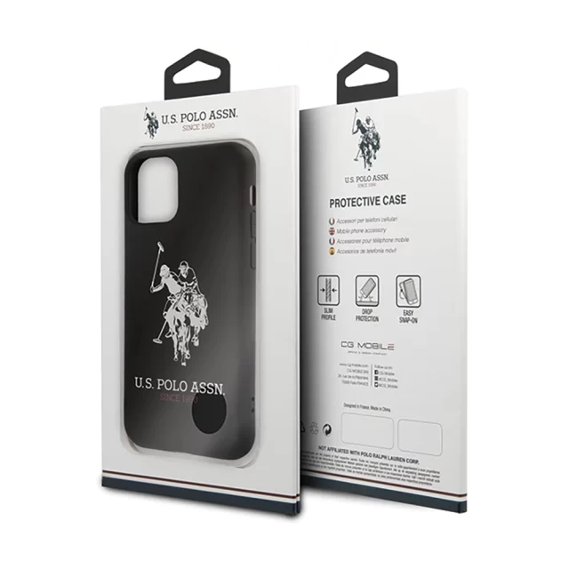 Чохол U.S. Polo Assn Silicone Collection для iPhone 11 Black (USHCN61SLHRBK)