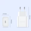 Мережевий зарядний пристрій DUX DUCIS FC/PD 20W USB-C White (6934913055090)