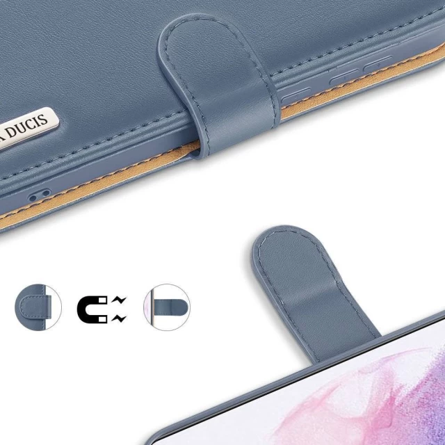 Чохол Dux Ducis Hivo Leather Flip Wallet для Samsung Galaxy S21 Plus 5G Blue (6934913053201)