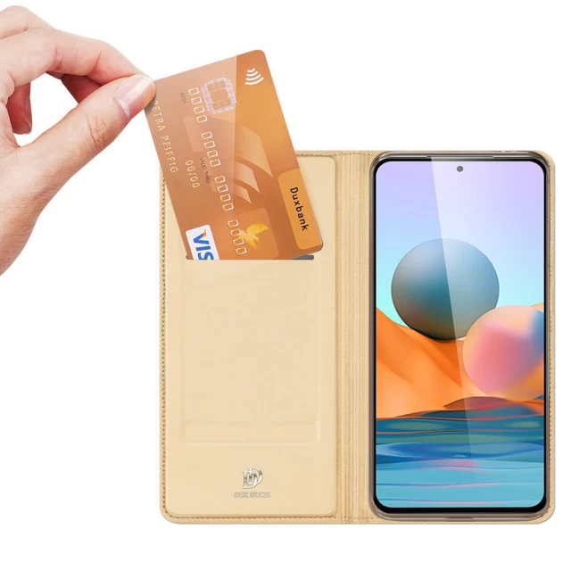 Чехол Dux Ducis Skin Pro для Xiaomi Redmi Note 10 Pro Gold (6934913051436)