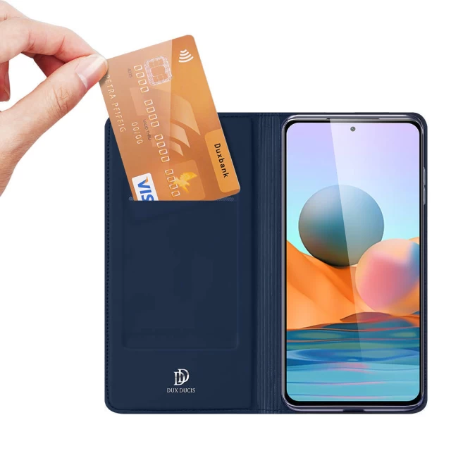 Чехол Dux Ducis Skin Pro для Xiaomi Redmi Note 10 Pro Blue (6934913051412)