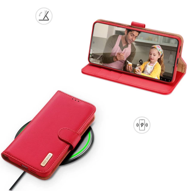 Чохол Dux Ducis Hivo Leather Flip Wallet для Samsung Galaxy S21 FE Red (6934913048696)