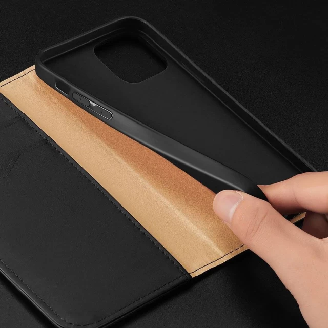 Чохол Dux Ducis Hivo Leather Flip Wallet для iPhone 13 mini Black (6934913047286)