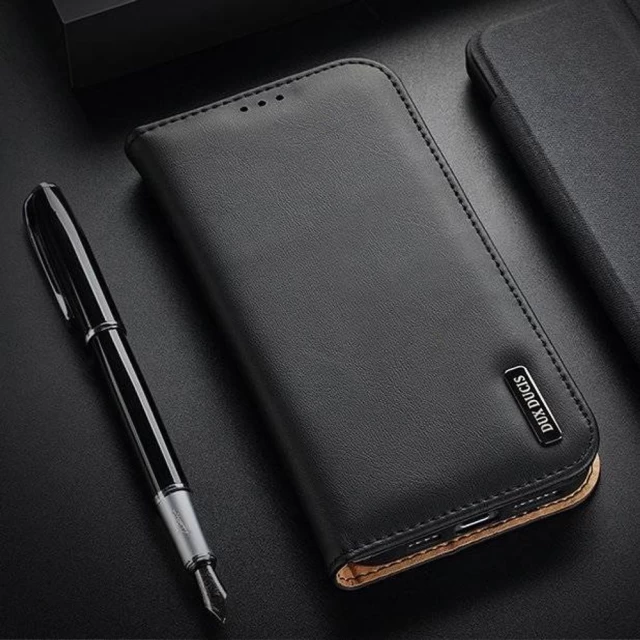 Чехол Dux Ducis Hivo Leather Flip Wallet для iPhone 13 mini Black (6934913047286)