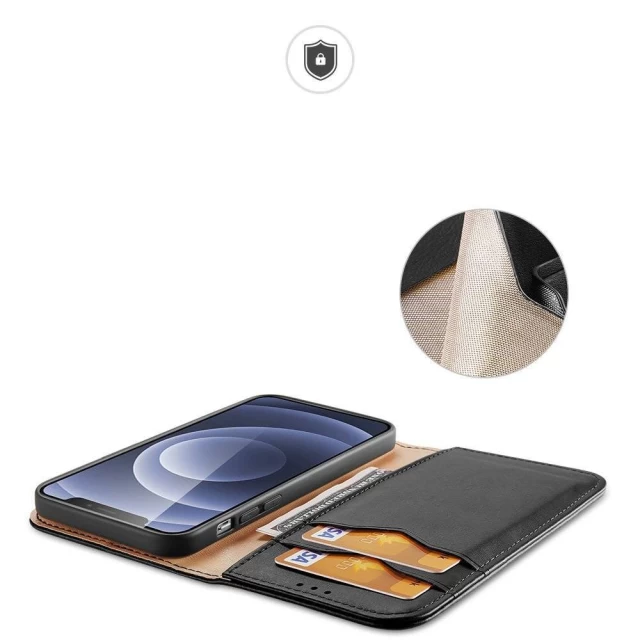 Чохол Dux Ducis Hivo Leather Flip Wallet для iPhone 13 mini Black (6934913047286)