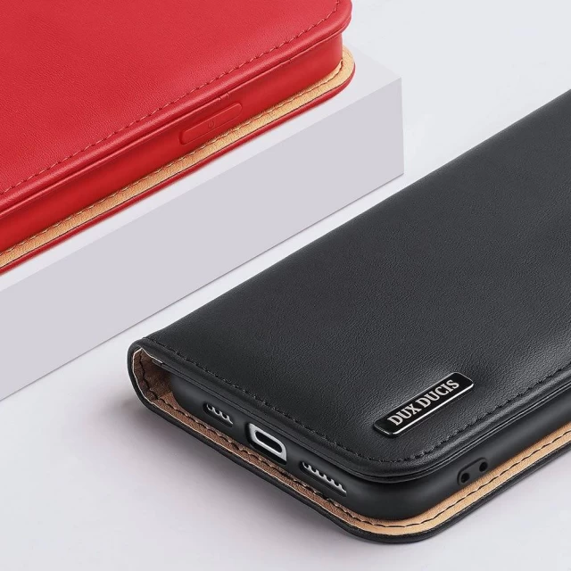 Чехол Dux Ducis Hivo Leather Flip Wallet для iPhone 13 Red (6934913047330)