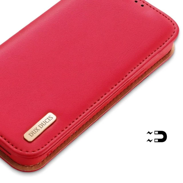 Чохол Dux Ducis Hivo Leather Flip Wallet для iPhone 13 Red (6934913047330)