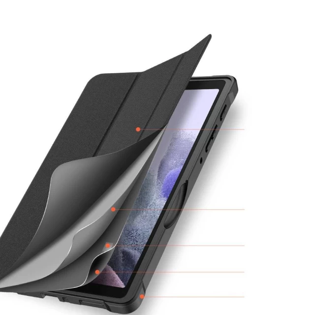 Чехол Dux Ducis Domo Foldable CoverTablet Case with Smart Sleep для Samsung Galaxy Tab A7 Lite T220 | T225 Black (6934913050644)