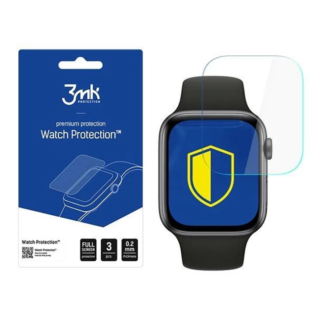Защитная пленка 3mk ARC Plus для Apple Watch 5 44 mm Transparent (3 Pack) (5903108210751)