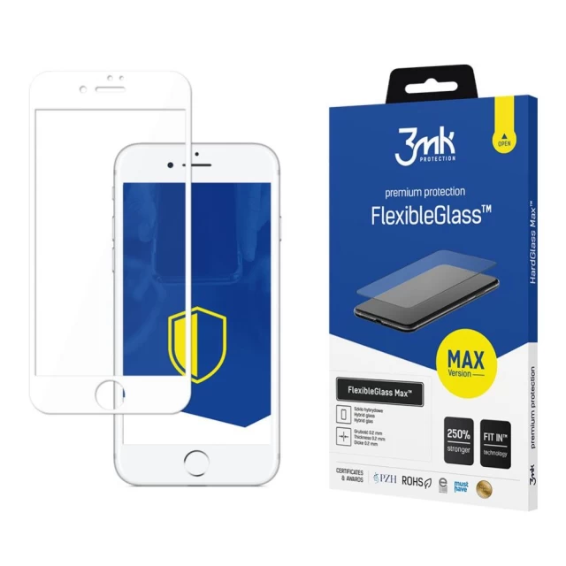Защитное стекло 3mk FlexibleGlass Max для iPhone 8/7 Plus White (5903108032360)