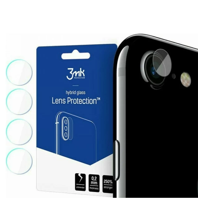Захисне скло 3mk для камери iPhone 8 | 7 Lens Protection (4 pack) Transparent (5903108142892)
