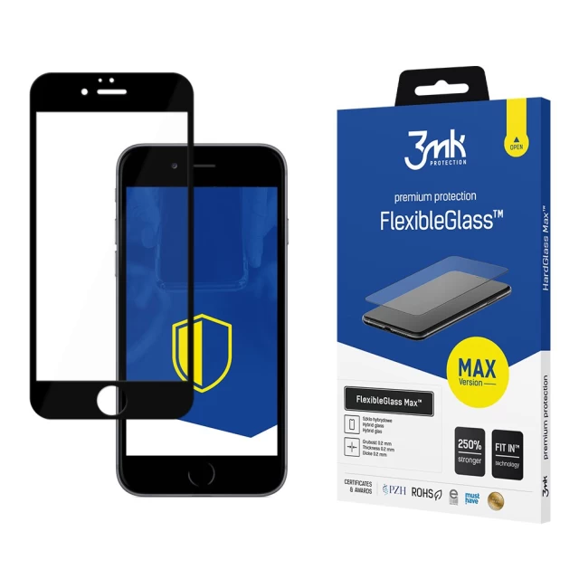 Защитное стекло 3mk FlexibleGlass Max для iPhone 6 Plus/6s Plus Black (5903108032315)