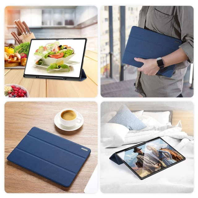 Чохол Dux Ducis Domo Tablet Cover with Multi-angle Stand and Smart Sleep для Samsung Galaxy Tab S8 Ultra Blue (6934913041932)