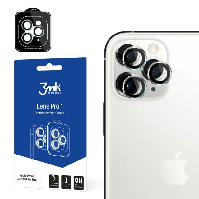 Защитное стекло 3mk для камеры iPhone 11 Pro | 11 Pro Max Lens Protection Pro with Mounting Frame (5903108452304)