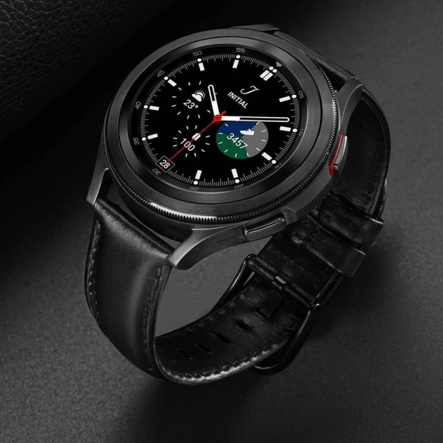 Ремешок Dux Ducis Leather Strap для Samsung Galaxy Watch | Huawei Watch | Honor Watch 20mm Wristband Black (6934913036341)