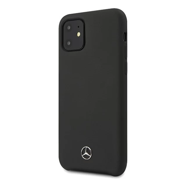 Чехол Mercedes для iPhone 12 | 12 Pro Silicone Line Black (MEHCP12MSILBK)