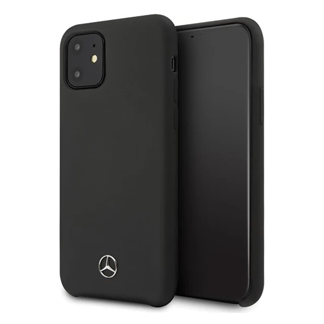 Чехол Mercedes для iPhone 12 | 12 Pro Silicone Line Black (MEHCP12MSILBK)