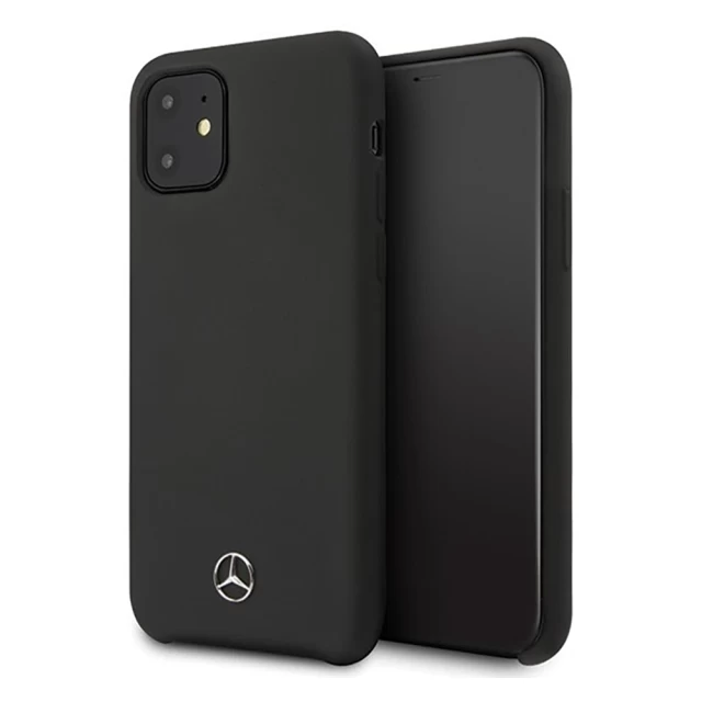 Чохол Mercedes для iPhone 12 | 12 Pro Silicone Line Black (MEHCP12MSILBK)