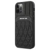 Чохол Mercedes для iPhone 12 Pro Max Leather Curved Lines Black (AMHCP12LOSDBK)