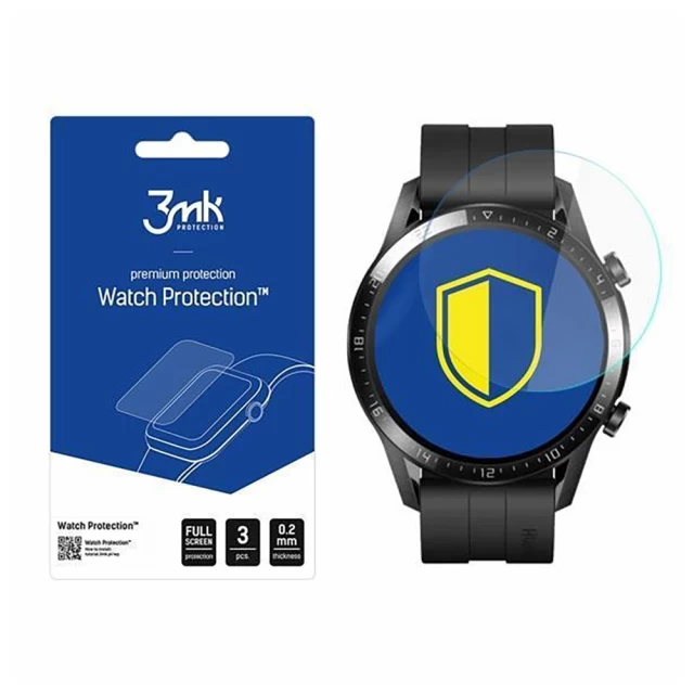 Защитное стекло 3mk FlexibleGlass Lite для Huawei Watch GT 2 46 mm Transparent (3 Pack) (3mk Watch FG(61))