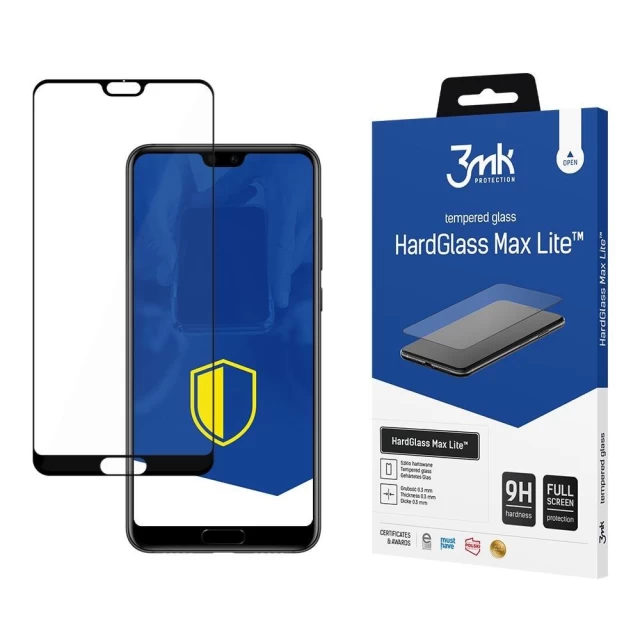 Защитное стекло 3mk HardGlass Max Lite для Huawei P20 Pro Black (5903108072519)