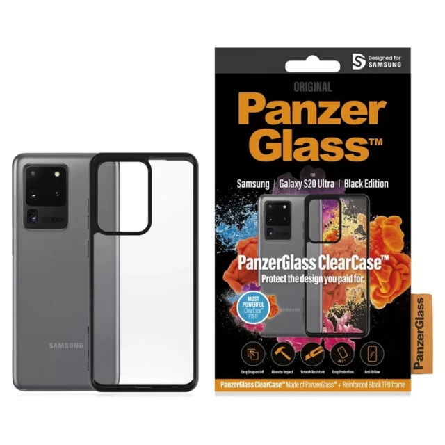Чехол PanzerGlass Clear Case для Samsung Galaxy S20 Ultra (G988) Black (0240)