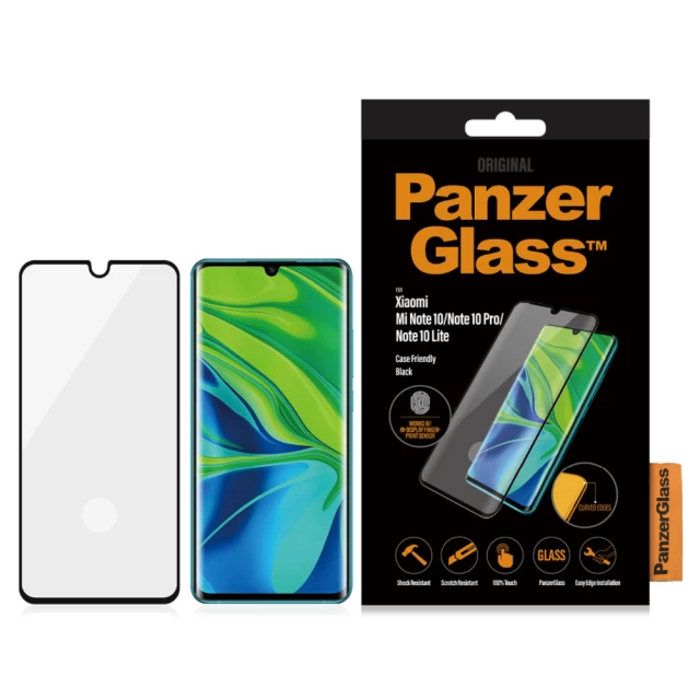 Защитное стекло PanzerGlass Curved Super Plus для Xiaomi Redmi Note 10 | Note 10 Pro | Note 10 Lite Black (8022)