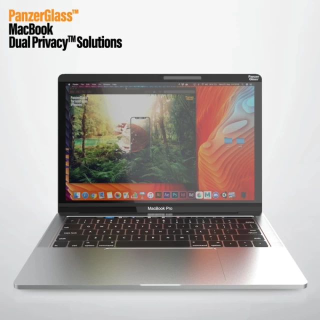 Защитное стекло PanzerGlass Dual Privacy для MacBook Pro 13