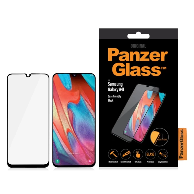Защитное стекло PanzerGlass Regular для Samsung Galaxy A41 (A415) Black (7217)