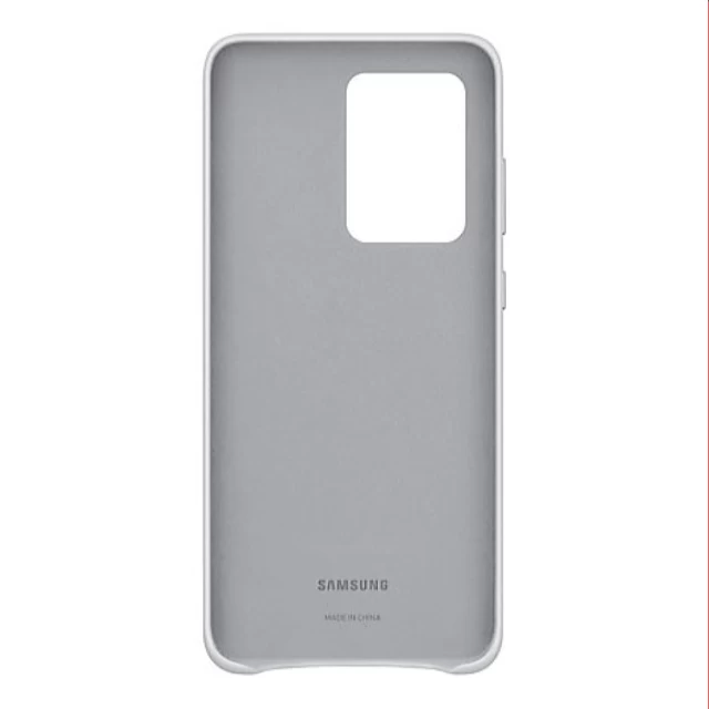 Чехол Samsung Leather Cover для Samsung Galaxy S20 Ultra (G988) Light Gray (EF-VG988LSEGEU)