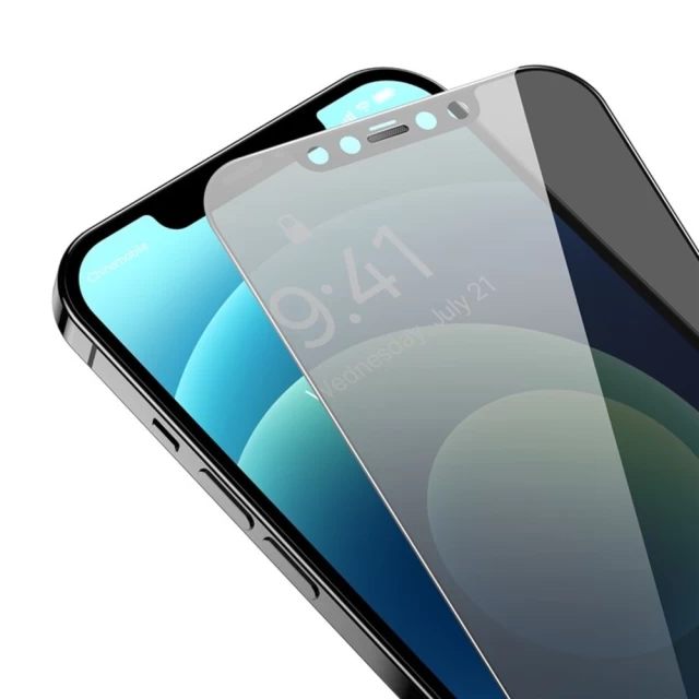 Защитное стекло Baseus 0.3mm для iPhone 12 | 12 Pro Privacy (SGQP051102)