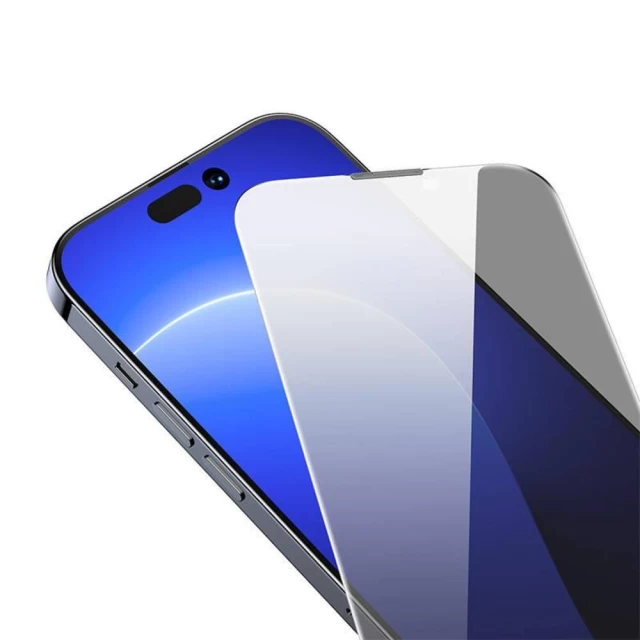 Защитное стекло Baseus Crystal 0.3mm для iPhone 14 Pro Max Privacy (SGBL180302)