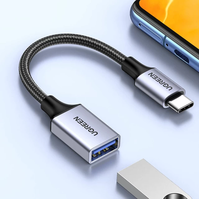 Адаптер Ugreen US378 USB-C to USB-A Black (70889)