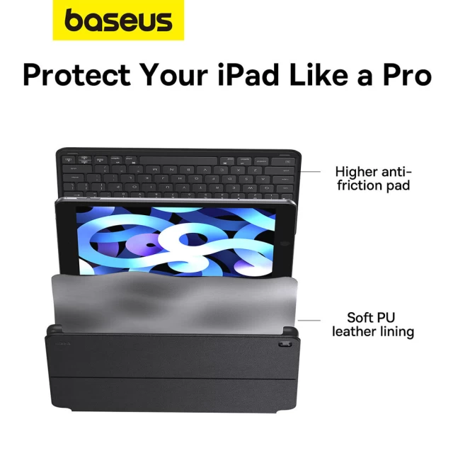 Чехол-клавиатура Baseus Brilliance with Simple Series USB-C Cable для iPad 10.2