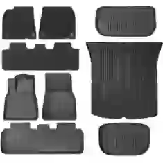 Комплект ковриков Baseus T-Space для Tesla Model Y (9 Pack) Black Polypropylene (C20751300111-03)