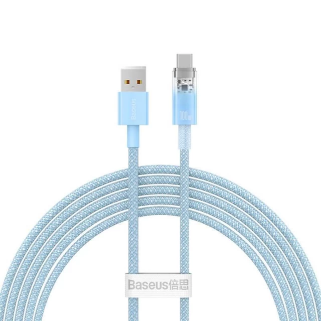 Кабель Baseus Explorer FC USB-A to USB-C 6A 2m Blue (CATS010503)